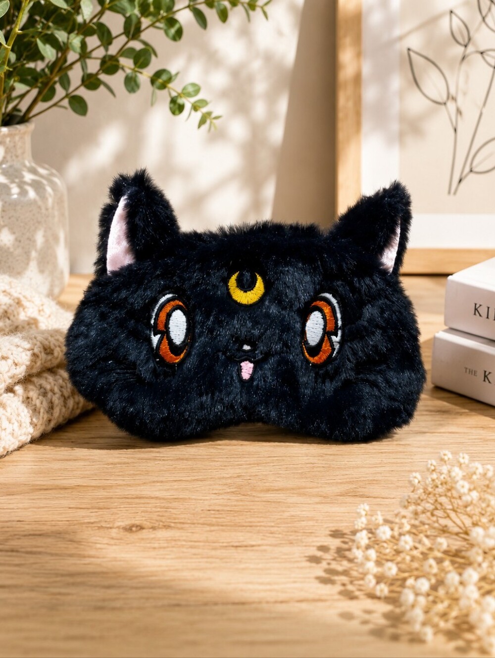 Sailor Moon Warrior Luna Cat Plush Eye Mask Anime Eye Sleep mask
